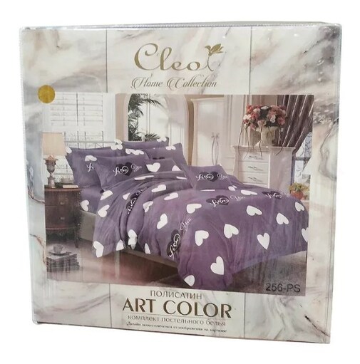 КПБ евро полисатин Art Color AC (нав. 50*70-2шт) Клео <AC-269>