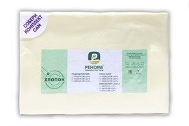 Простыня 1,5сп поплин однотонный (150*220) Реноме<150*220, шампань> (арт.02/105)